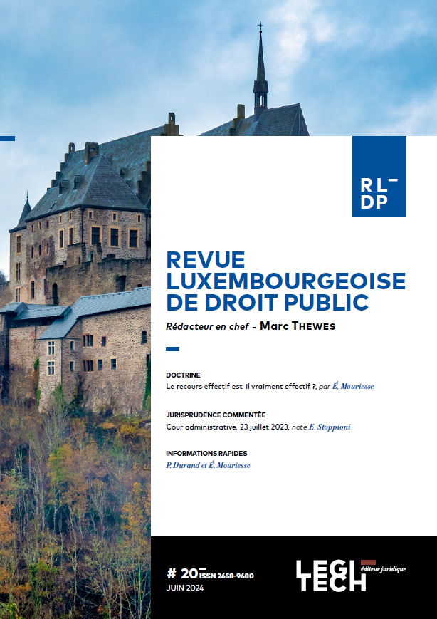 Revue luxembourgeoise de droit public – RLDP